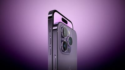 Característica de perspectiva lateral púrpura del iPhone 14 Pro Púrpura
